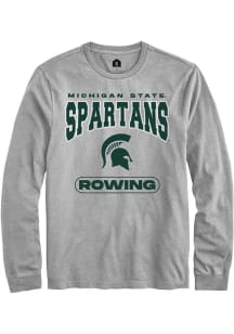 Mens Michigan State Spartans Grey Rally Rowing Tee