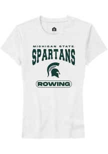 Michigan State Spartans White Rally Rowing Short Sleeve T-Shirt