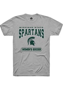 Michigan State Spartans Grey Rally Women's Soccer Short Sleeve T Shirt