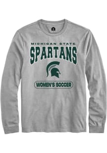 Mens Michigan State Spartans Grey Rally Women's Soccer Tee