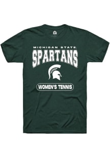 Michigan State Spartans Green Rally Women's Tennis Short Sleeve T Shirt