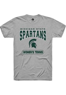 Michigan State Spartans Grey Rally Women's Tennis Short Sleeve T Shirt