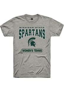 Michigan State Spartans Grey Rally Women's Tennis Short Sleeve T Shirt