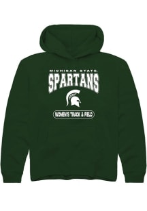 Youth Michigan State Spartans Green Rally Women's Track &amp; Field Long Sleeve Hooded Sweatshirt