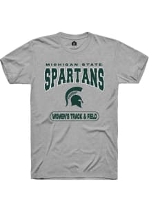 Michigan State Spartans Grey Rally Women's Track &amp; Field Short Sleeve T Shirt