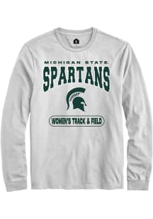 Mens Michigan State Spartans White Rally Women's Track &amp; Field Tee