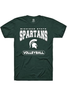 Michigan State Spartans Green Summit Sportswear Volleyball Short Sleeve T Shirt