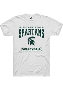Michigan State Spartans White Summit Sportswear Volleyball Short Sleeve T Shirt