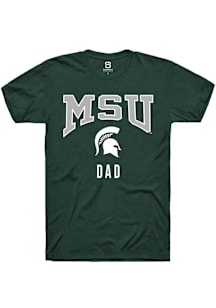 Summit Sportswear Michigan State Spartans Green Dad Short Sleeve T Shirt