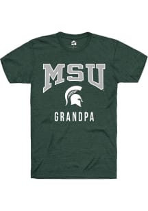 Michigan State Spartans Green Rally Grandpa Short Sleeve T Shirt