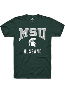 Michigan State Spartans Green Rally Husband Short Sleeve T Shirt