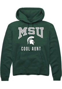 Mens Michigan State Spartans Green Rally Cool Aunt Hooded Sweatshirt