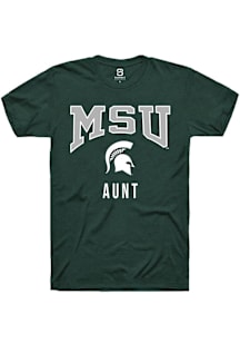 Summit Sportswear Michigan State Spartans Green Aunt Short Sleeve T Shirt