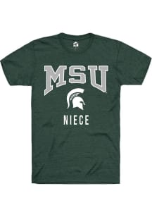 Michigan State Spartans Green Rally Niece Short Sleeve T Shirt