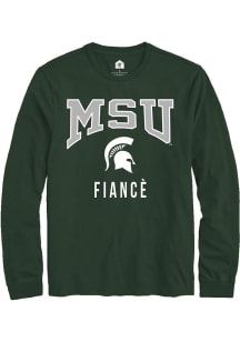 Mens Michigan State Spartans Green Rally Fiancé Tee