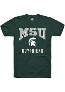 Michigan State Spartans Green Rally Boyfriend Short Sleeve T Shirt