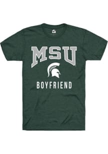 Michigan State Spartans Green Rally Boyfriend Short Sleeve T Shirt