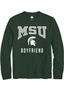 Mens Michigan State Spartans Green Rally Boyfriend Tee