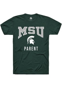 Michigan State Spartans Green Rally Parent Short Sleeve T Shirt