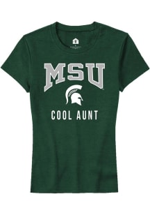 Michigan State Spartans Green Rally Cool Aunt Short Sleeve T-Shirt