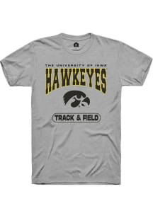 Iowa Hawkeyes Grey Rally Track &amp; Field Short Sleeve T Shirt