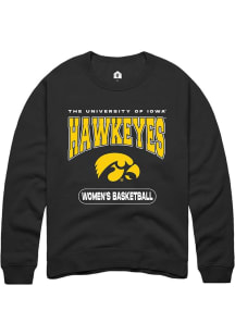 Mens Iowa Hawkeyes Black Rally Women's Basketball Crew Sweatshirt