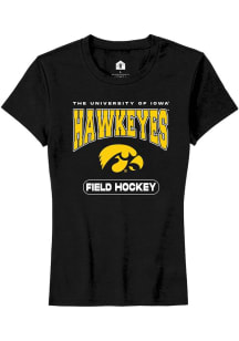 Iowa Hawkeyes Black Rally Field Hockey Short Sleeve T-Shirt