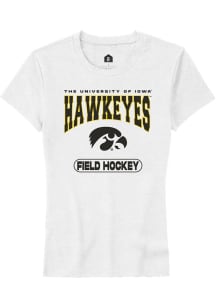 Iowa Hawkeyes White Rally Field Hockey Short Sleeve T-Shirt