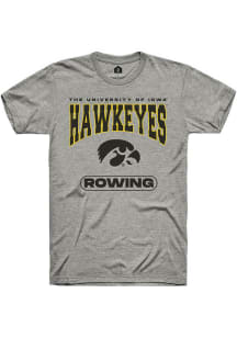 Iowa Hawkeyes Grey Rally Rowing Short Sleeve T Shirt