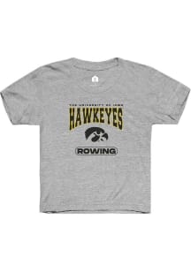 Youth Iowa Hawkeyes Grey Rally Rowing Short Sleeve T-Shirt