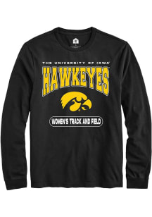 Mens Iowa Hawkeyes Black Rally Women's Track and Field Tee