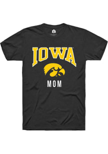 Iowa Hawkeyes Black Rally Mom Short Sleeve T Shirt