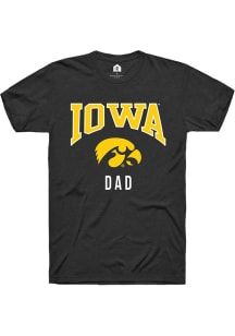 Iowa Hawkeyes Black Rally Dad Short Sleeve T Shirt