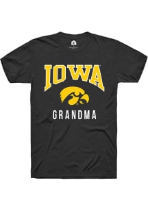 Iowa Hawkeyes Black Rally Grandma Short Sleeve T Shirt