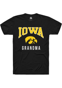 Iowa Hawkeyes Black Rally Grandma Short Sleeve T Shirt