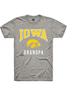 Rally Iowa Hawkeyes Grey Grandpa Short Sleeve T Shirt