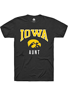 Rally Iowa Hawkeyes Black Aunt Short Sleeve T Shirt