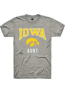 Iowa Hawkeyes Grey Rally Aunt Short Sleeve T Shirt