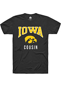 Rally Iowa Hawkeyes Black Cousin Short Sleeve T Shirt