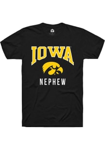 Rally Iowa Hawkeyes Black Nephew Short Sleeve T Shirt