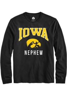 Rally Iowa Hawkeyes Black Nephew Long Sleeve T Shirt