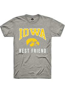 Rally Iowa Hawkeyes Grey Best Friend Short Sleeve T Shirt