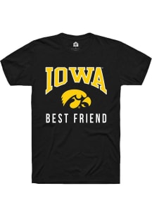 Rally Iowa Hawkeyes Black Best Friend Short Sleeve T Shirt