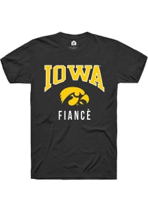 Rally Iowa Hawkeyes Black Fiancé Short Sleeve T Shirt