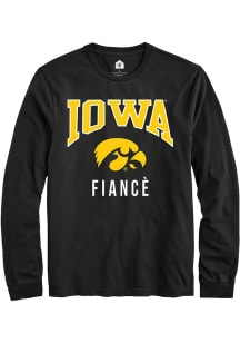 Rally Iowa Hawkeyes Black Fiancé Long Sleeve T Shirt