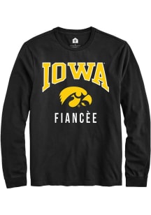 Rally Iowa Hawkeyes Black Fiancée Long Sleeve T Shirt