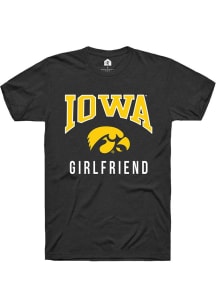 Rally Iowa Hawkeyes Black Girlfriend Short Sleeve T Shirt