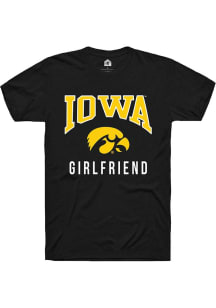 Rally Iowa Hawkeyes Black Girlfriend Short Sleeve T Shirt