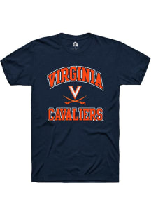 Rally Virginia Cavaliers Navy Blue No 1 Primary Short Sleeve T Shirt