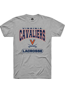 Rally Virginia Cavaliers Grey Lacrosse Short Sleeve T Shirt